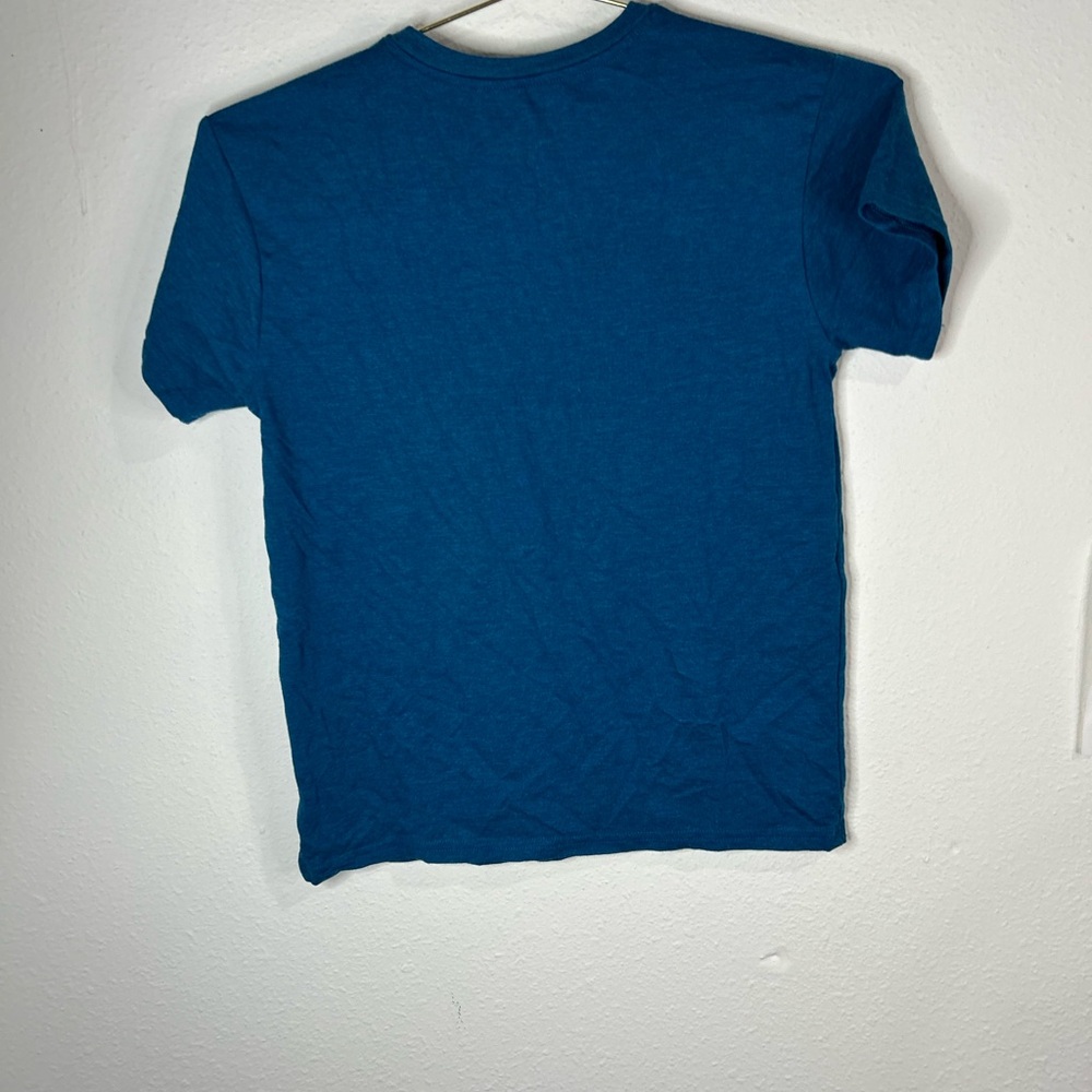 Hanes Boys Blue Short Sleeve T-Shirt Size Large Casual Everyday Tee - Picture 4 of 5